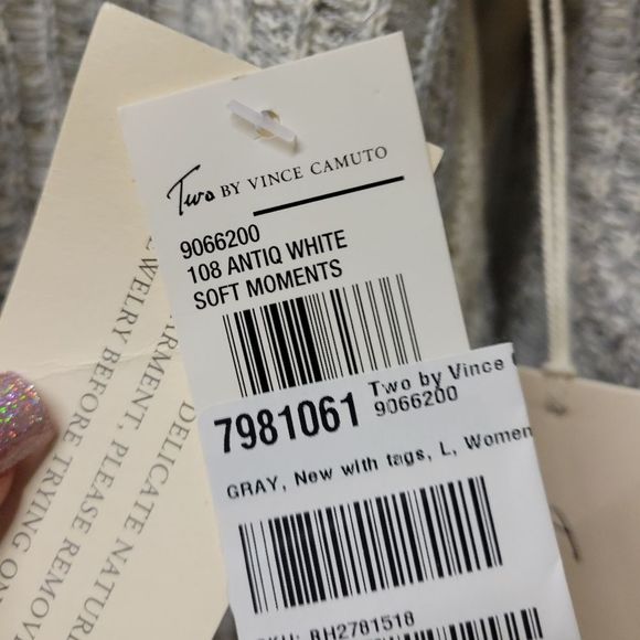 NWT vince commuto plush think knit soft beautiful hi-lo sweater. Great 🎁 gift! - Picture 7 of 8